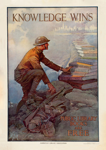Knowledge wins - American World War One poster