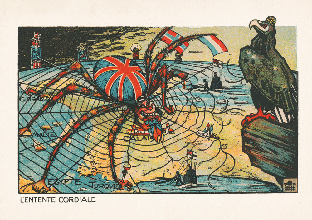 L'Entente Cordiale — German World War One poster – Propagandopolis