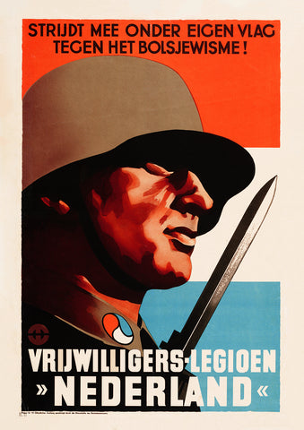 Fight under your own flag against Bolshevism! – Dutch World War Two poster