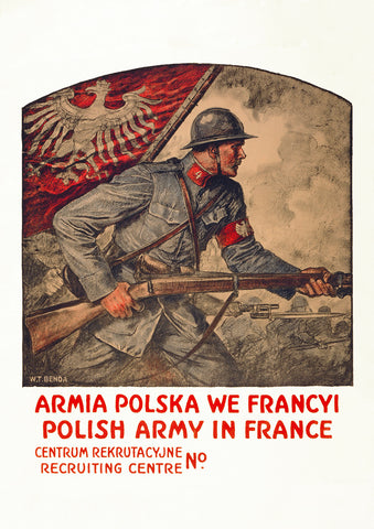 Polish Army in France – Polish World War One poster