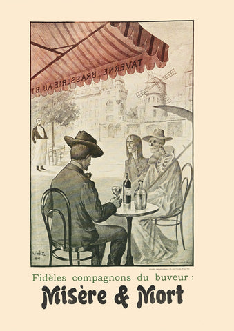 The drinker’s faithful companions — French poster