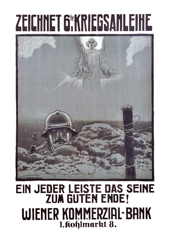 Subscribe to the Sixth War Loan — Austrian World War One poster