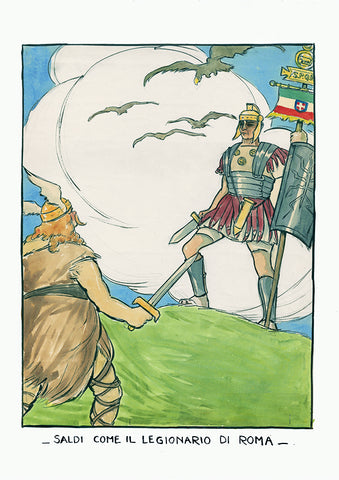 As firm as the Roman Legionary - Italian World War One poster