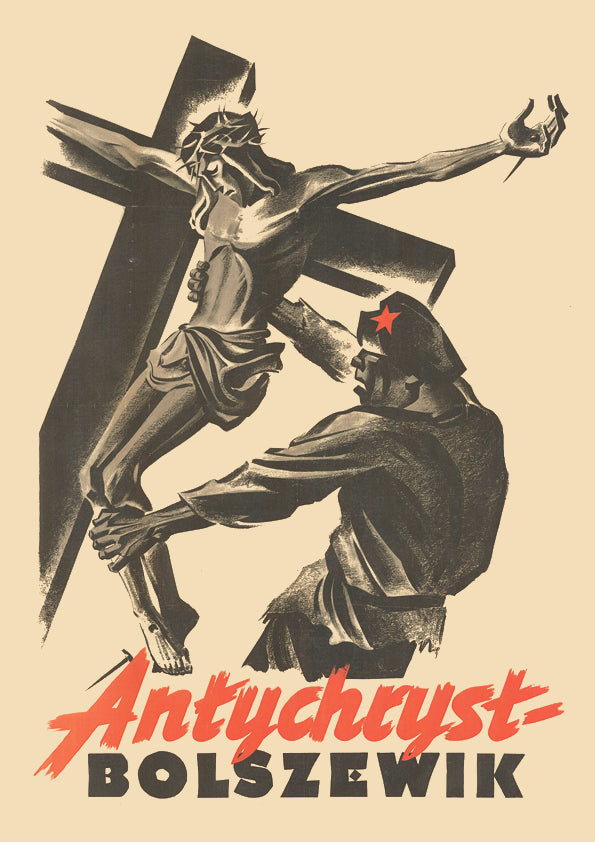 Bolshevik Antichrist — Anti-communist World War Two poster