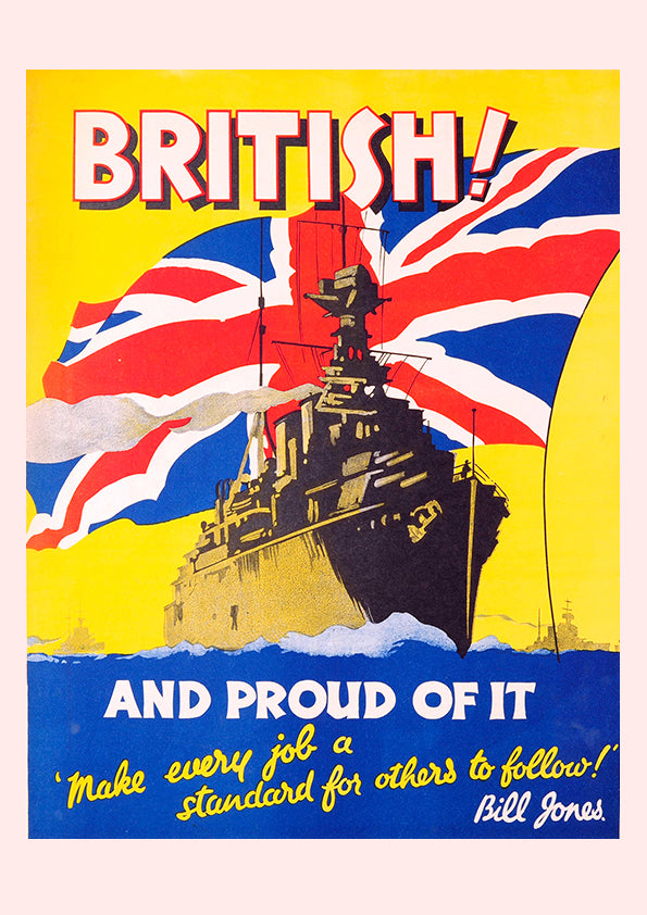 British and proud of it — British poster