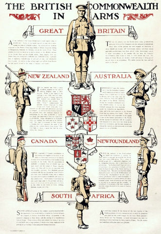 The British Commonwealth in Arms - British World War One poster