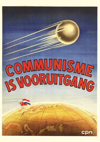 Communism is progress — Dutch Communist poster