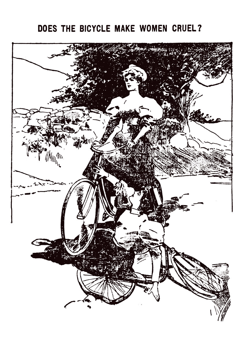 Does the bicycle make women cruel? — American cartoon