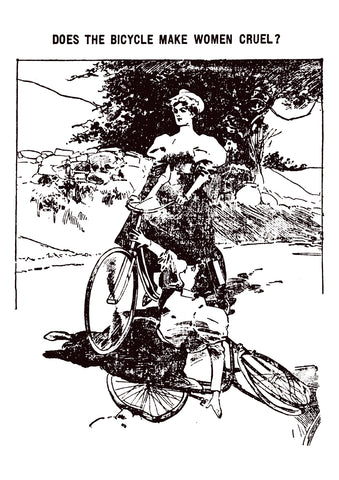 Does the bicycle make women cruel? — American cartoon