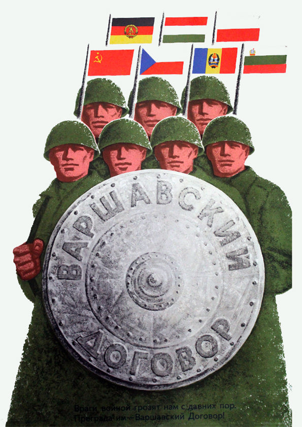 Enemies have been threatening us with war for a long time — Soviet poster
