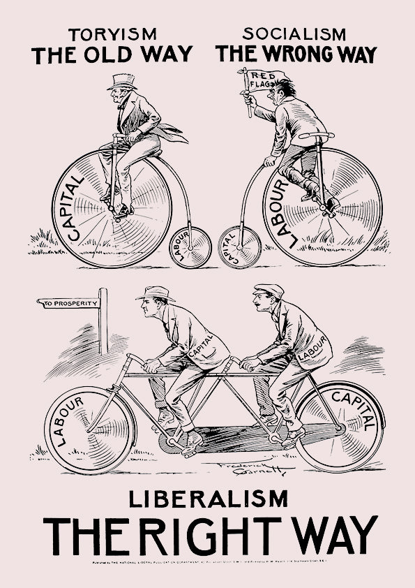 Liberalism - the right way — British election poster