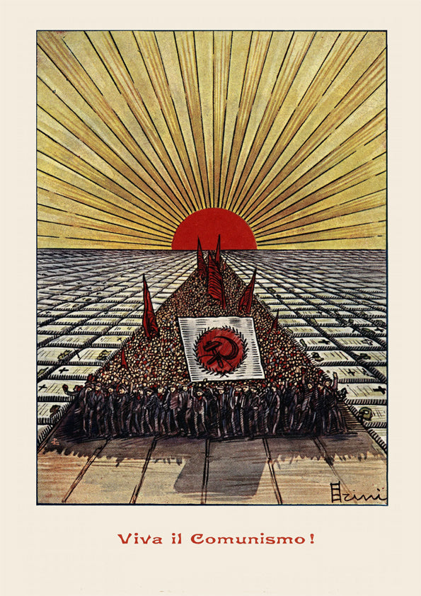 Long live communism! — Italian poster