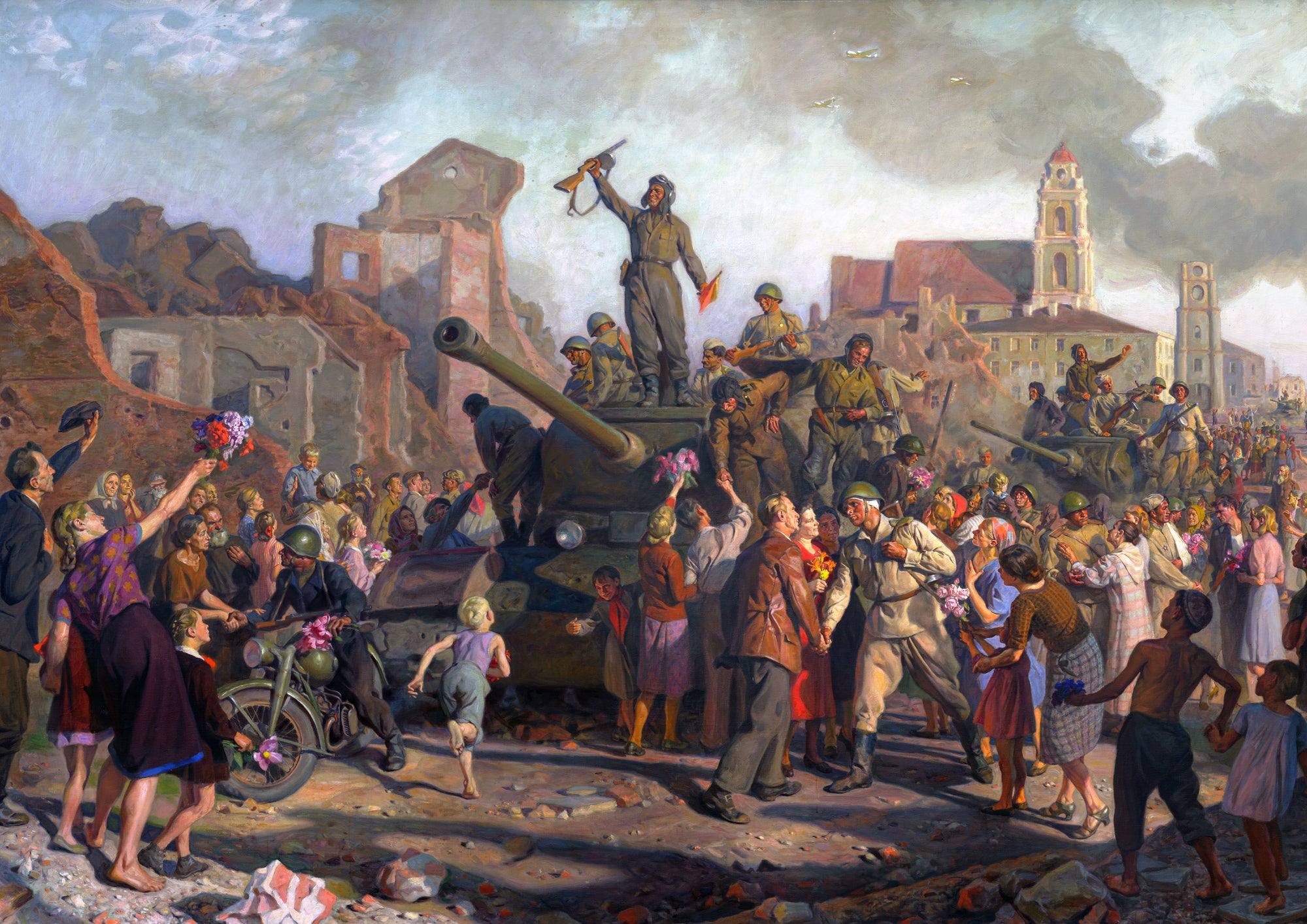 Liberation of Minsk — Soviet World War Two painting