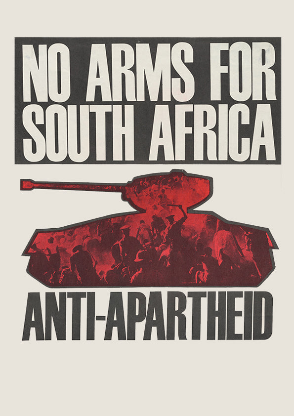 No arms for South Africa — British anti-apartheid poster