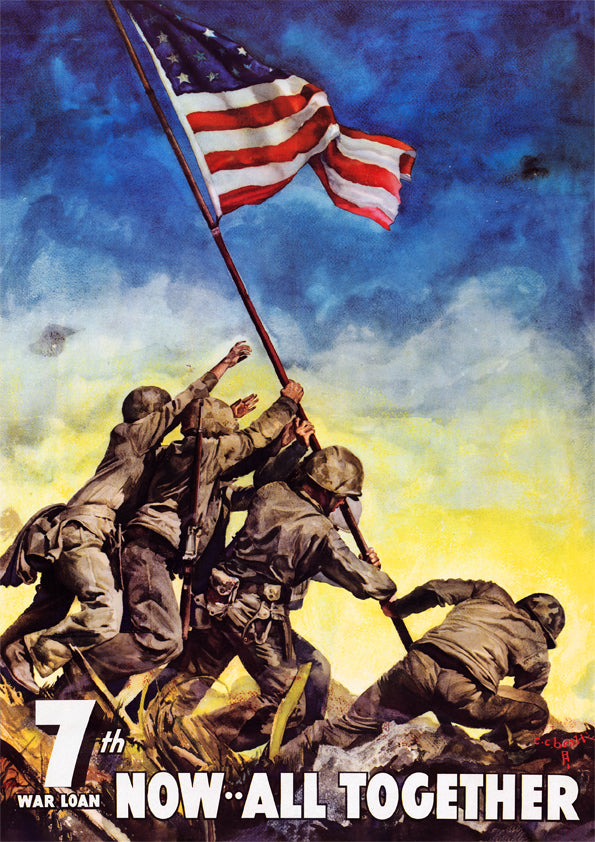 Now all together — American World War Two poster