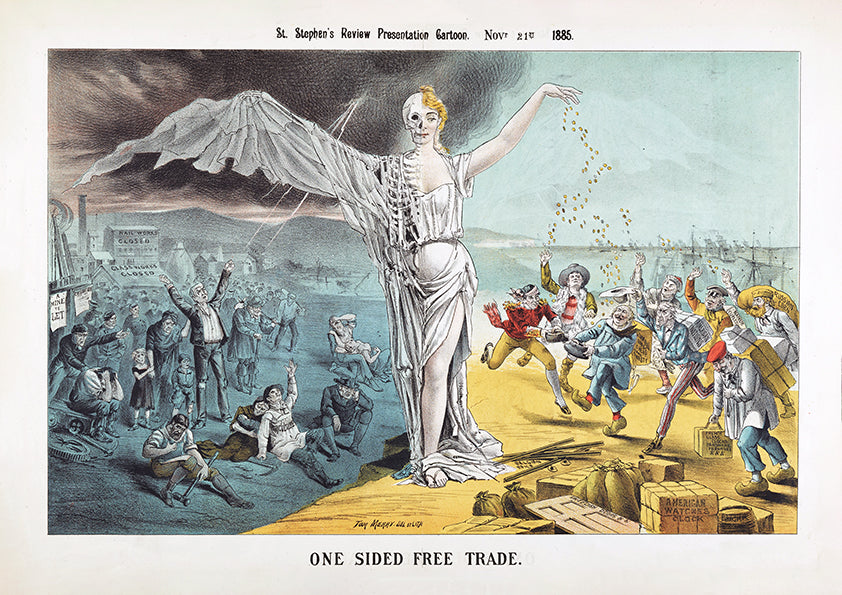One sided free trade – British poster