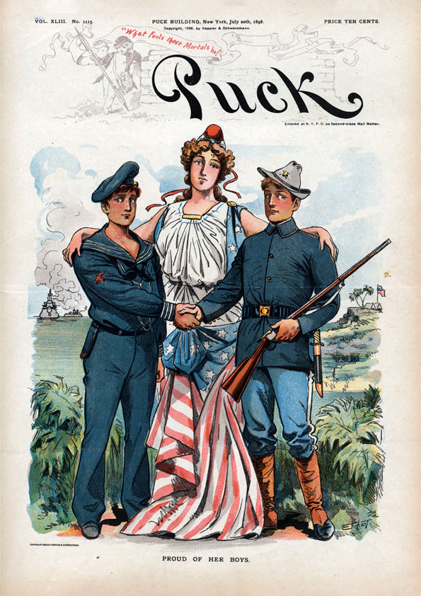 Proud of her boys – Puck magazine cover