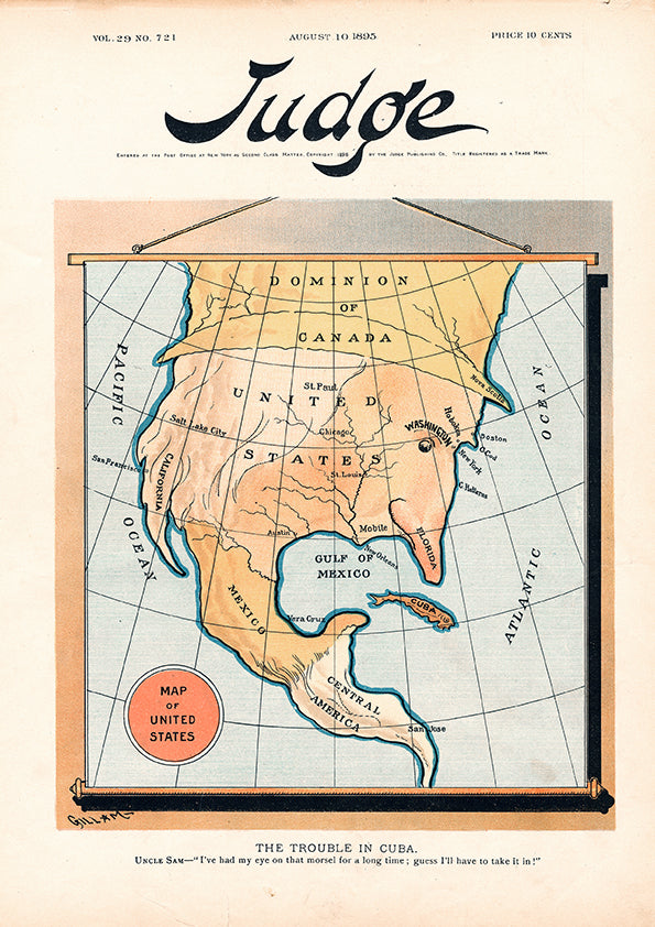 The Trouble in Cuba — American map
