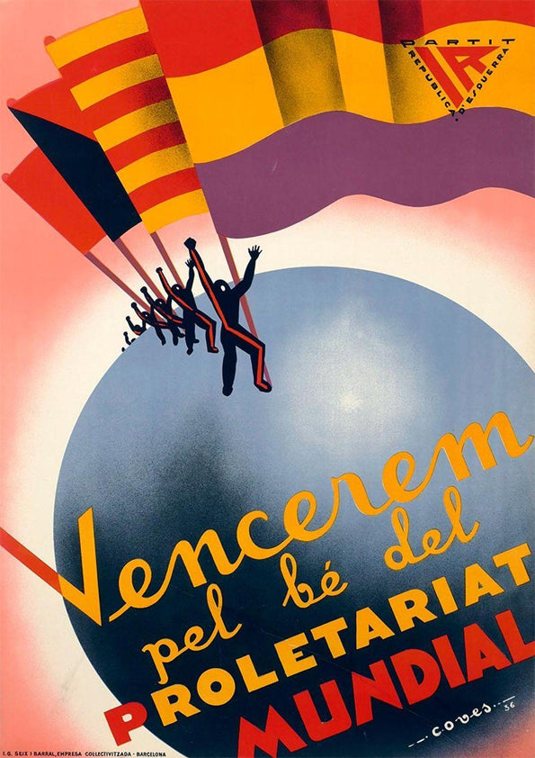 We will win for the global proletariat! — Catalan poster from the Spanish Civil War