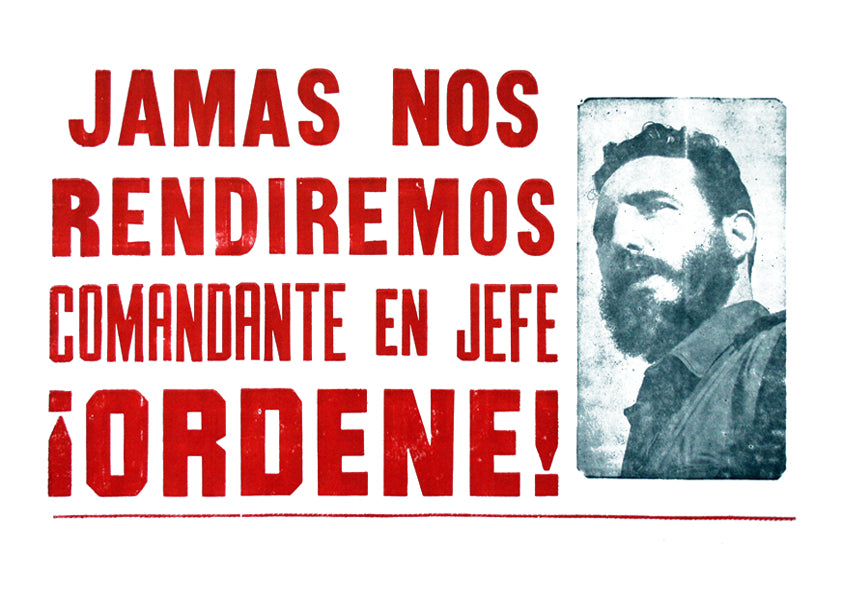 We will never surrender — Cuban poster
