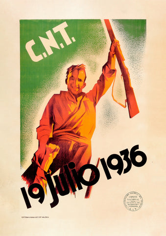 19 July 1936 – Spanish Civil War poster