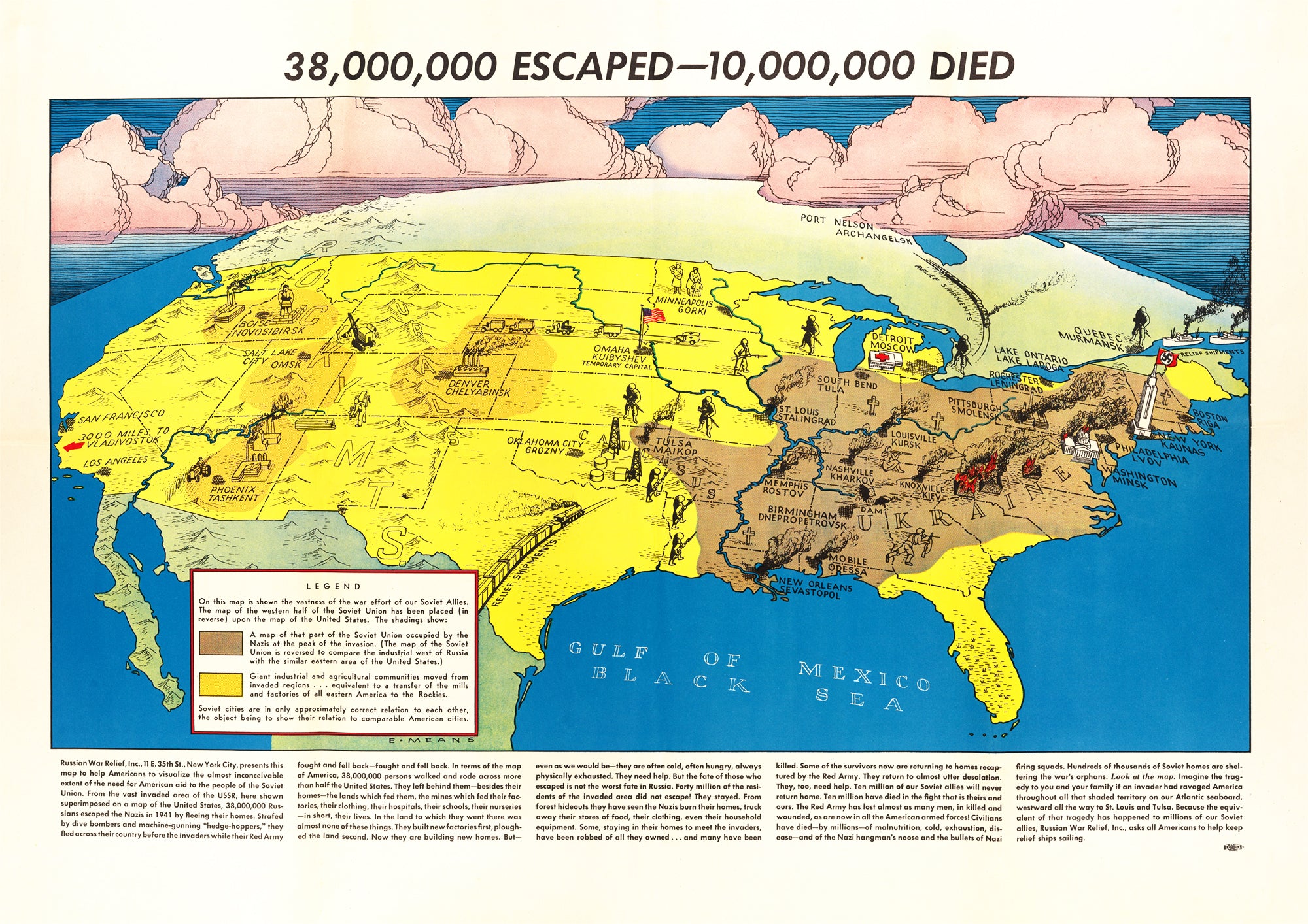 American World War Two map