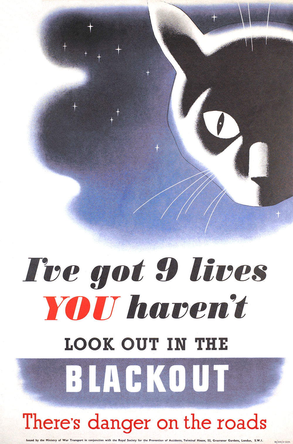 I’ve got 9 lives — British World War Two poster