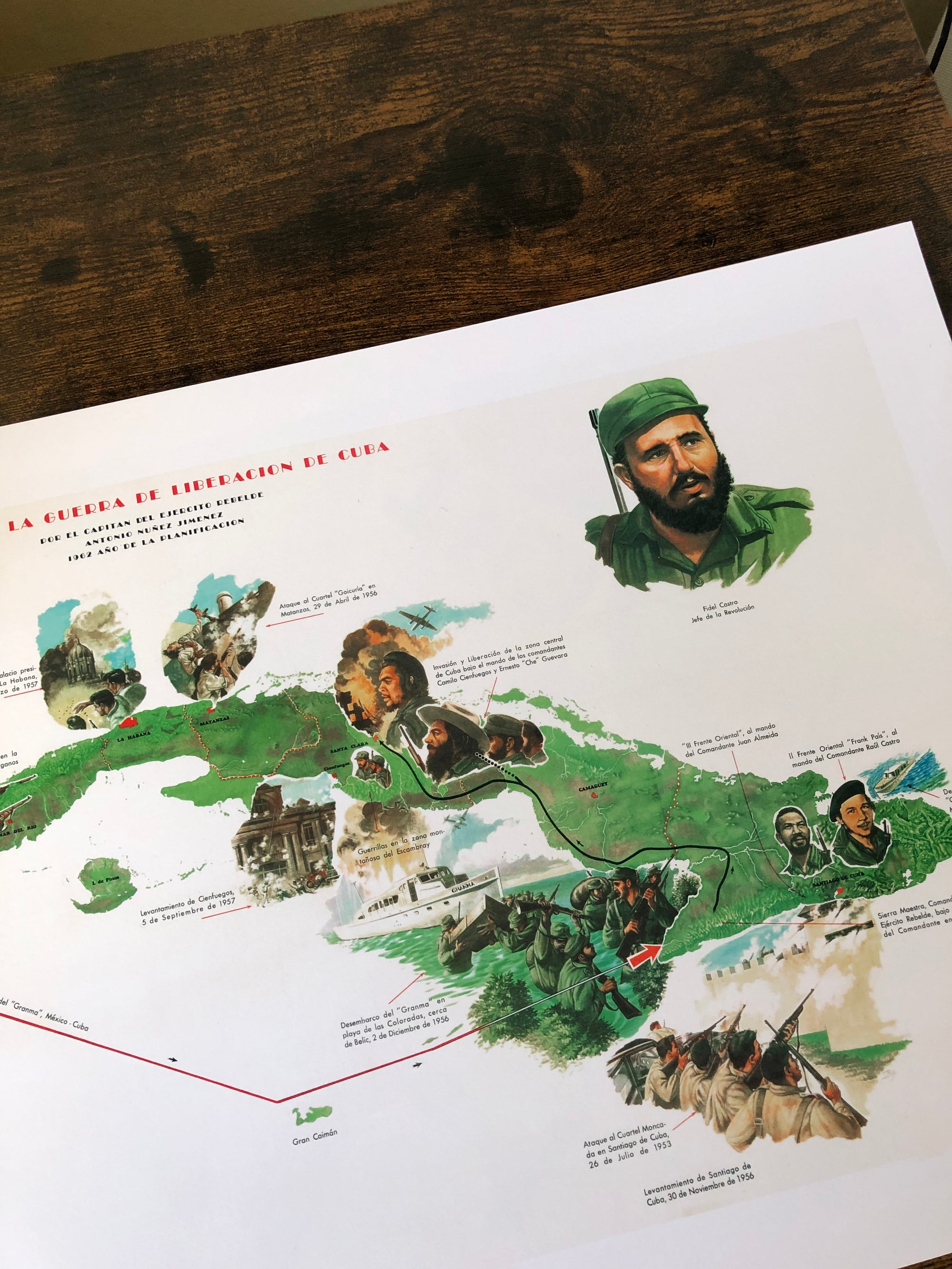 Map of Cuba’s War of Liberation – Cuban map