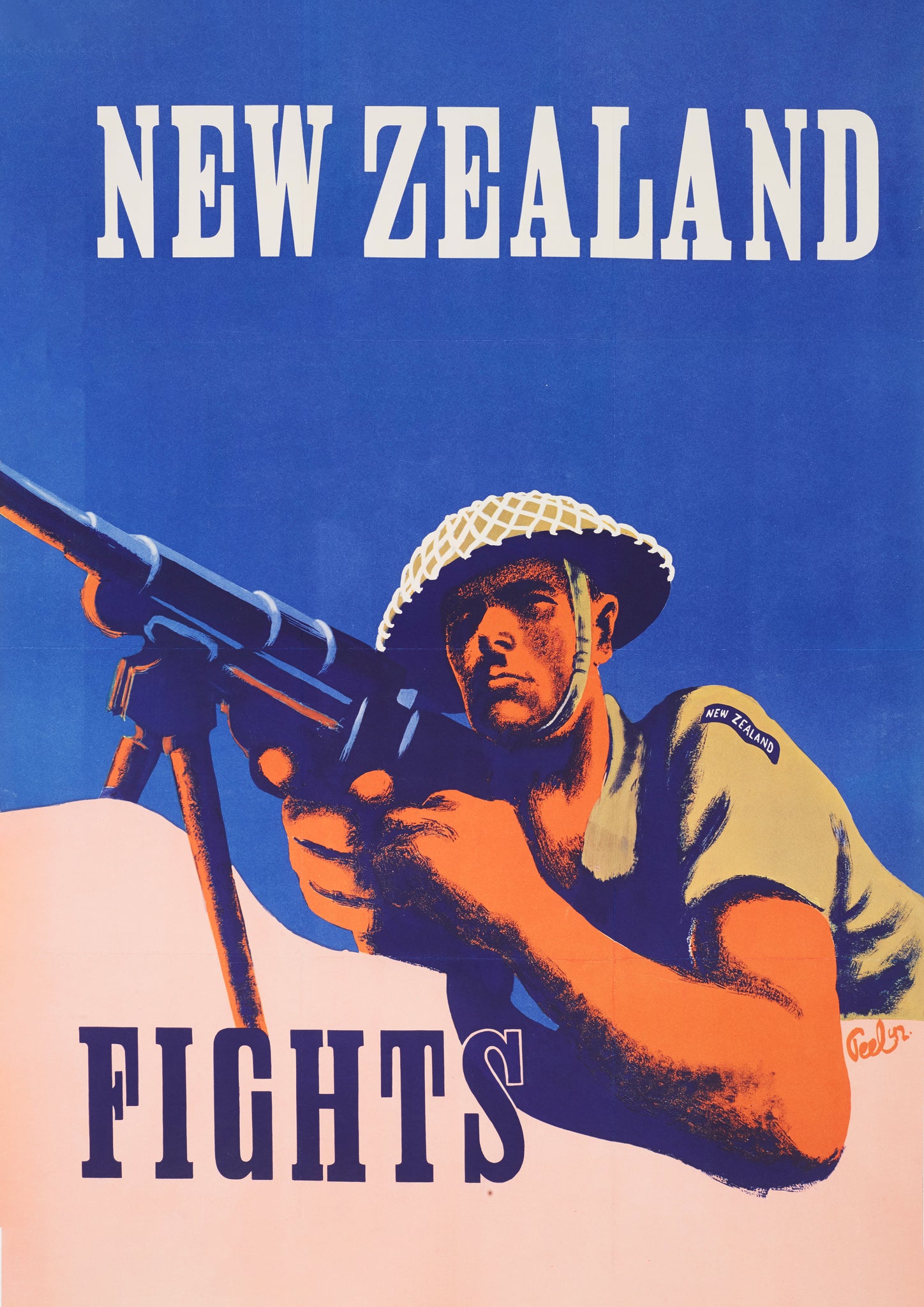 New Zealand Fights – World War Two poster