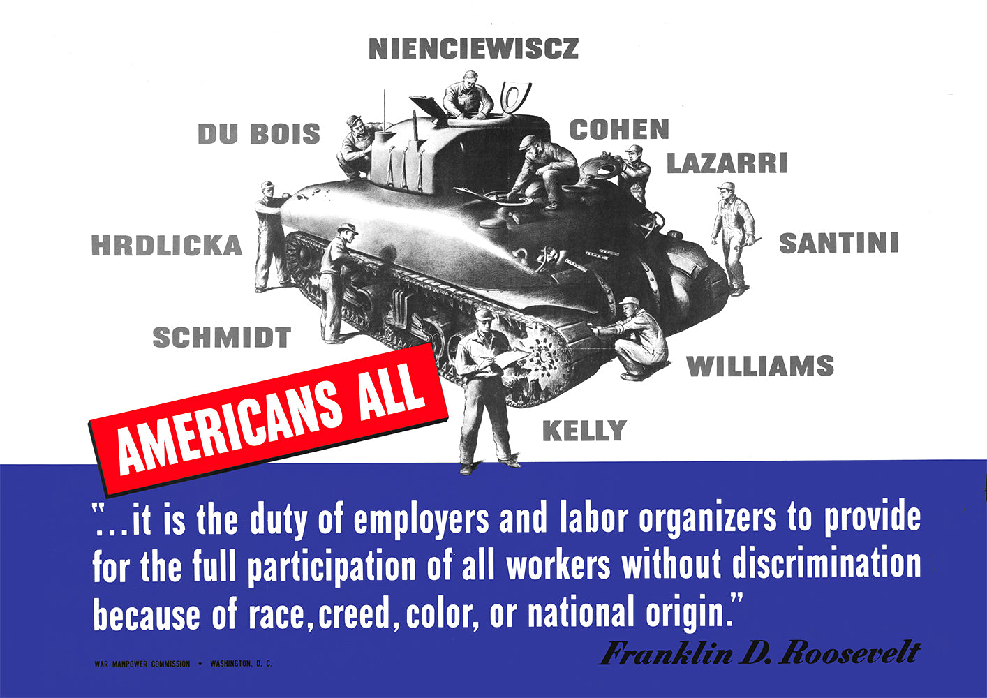 Americans all — American World War Two poster