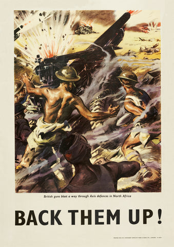 Back them up – British World War Two poster
