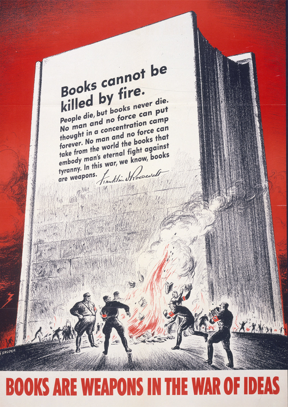 Books are weapons in the war of ideas – American World War Two poster