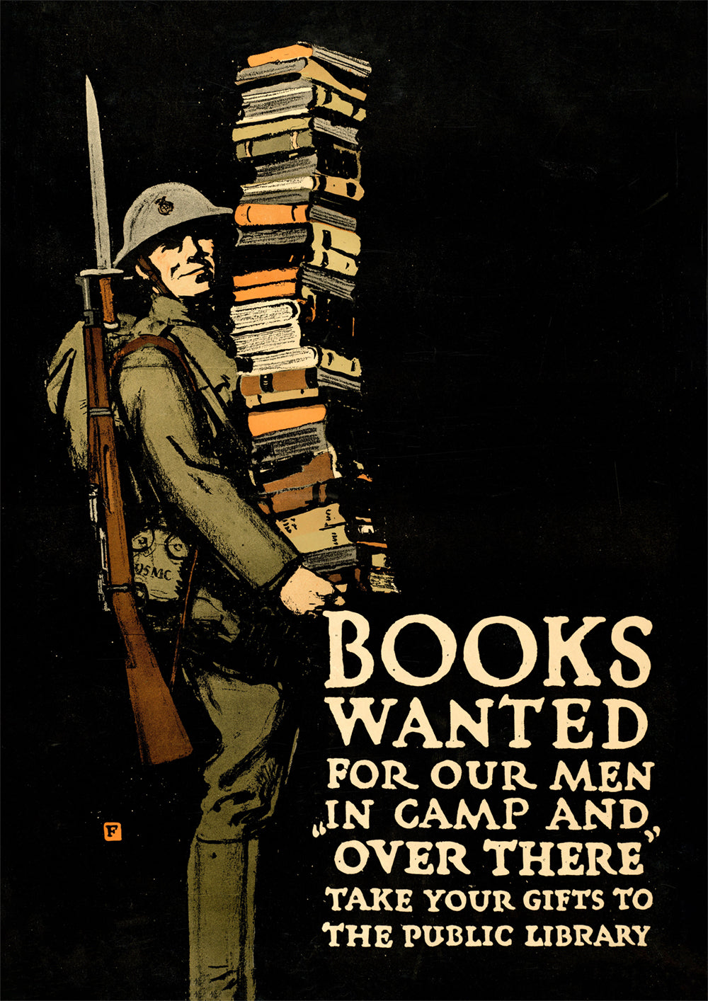 Books Wanted - American World War One poster