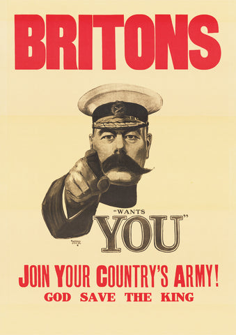 Britons: Lord Kitchener Wants You – British World War One poster