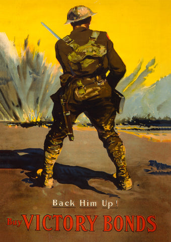 Back him up! – Canadian World War One poster