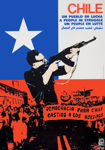 Chile, a people in struggle — Cuban poster