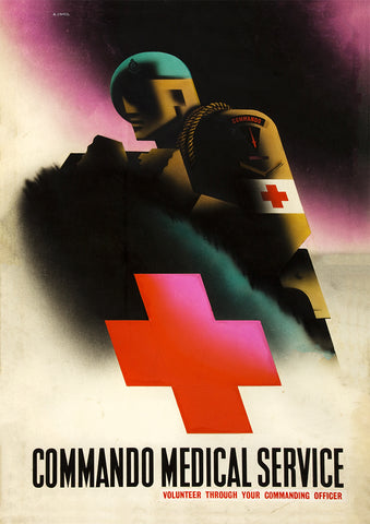 Commando Medical Service – British World War Two poster