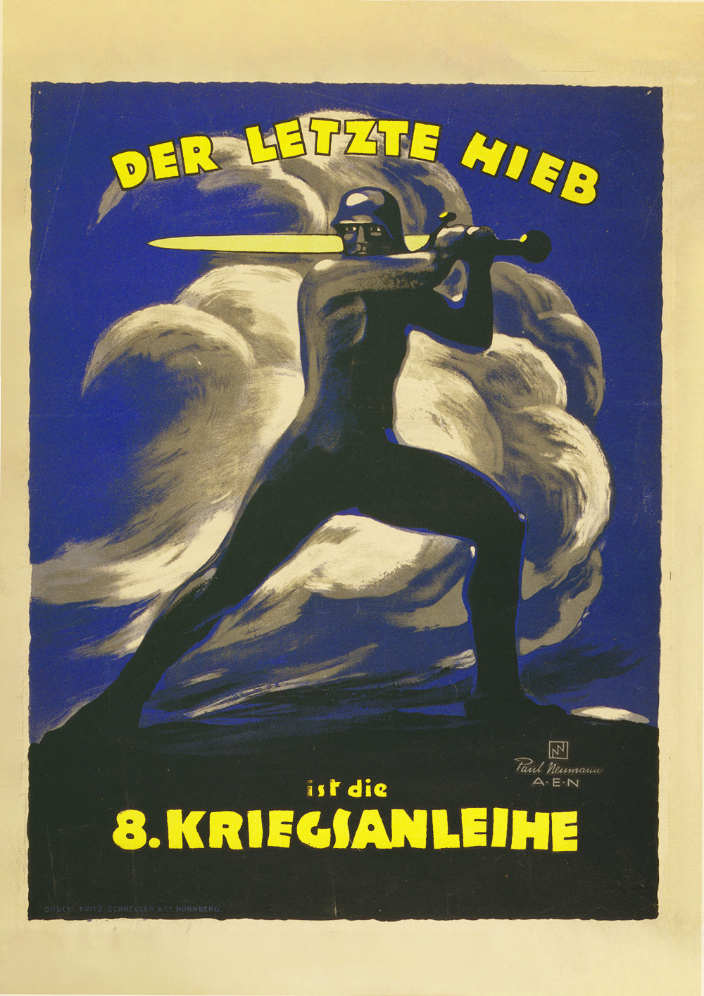The last strike – German World War One poster