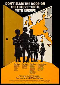 Don't slam the door on the future — British poster