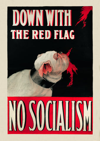 Down with the red flag — British poster