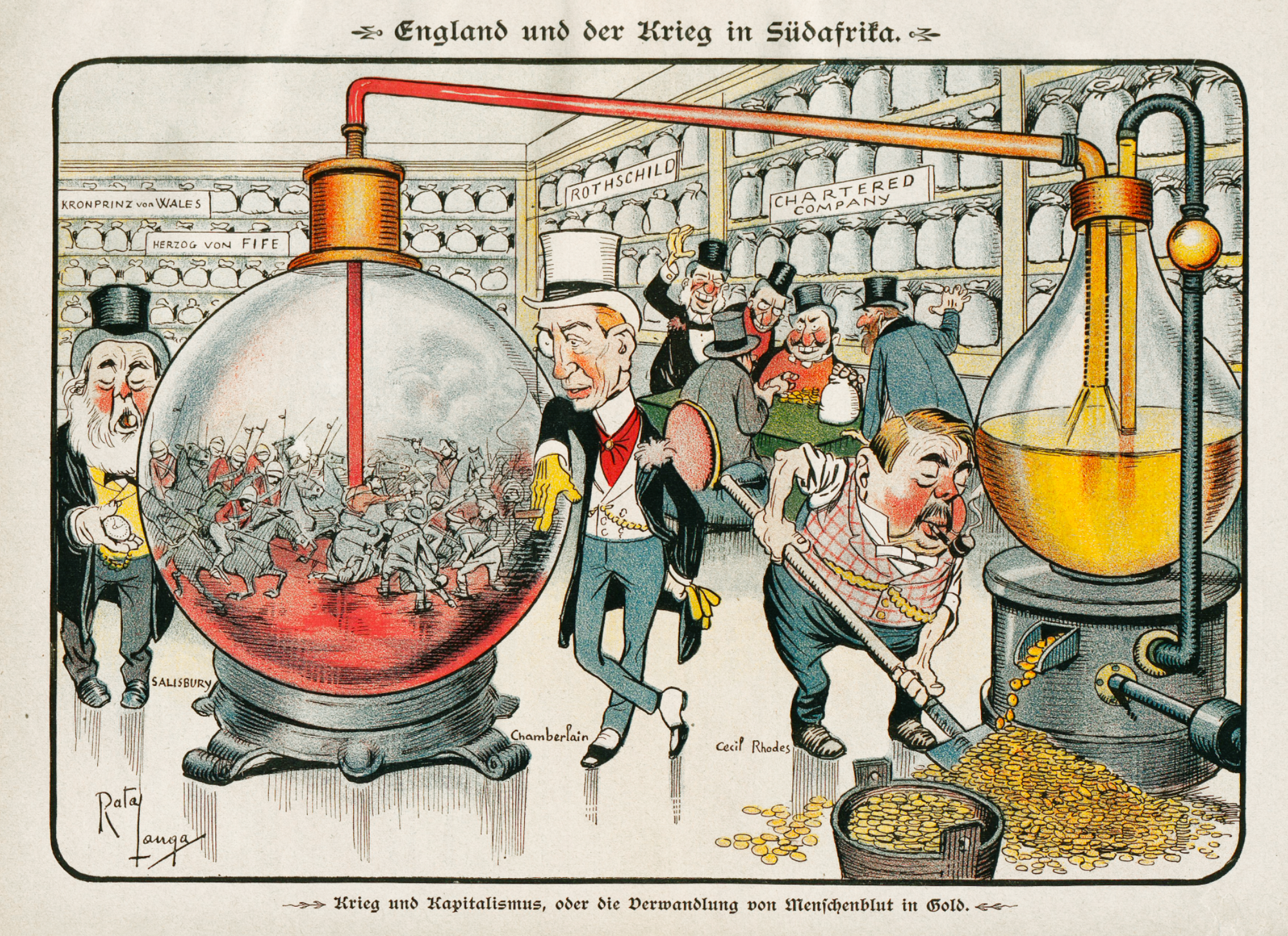 England and the war in South Africa — German poster