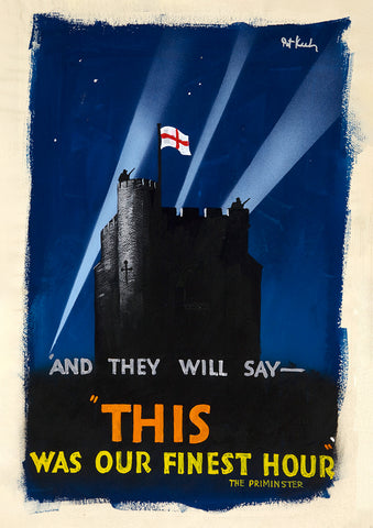 This was our finest hour – British World War Two poster