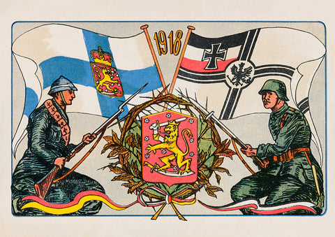 Finnish-German friendship poster