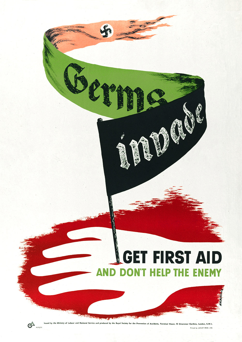 Germs invade — British World War Two poster