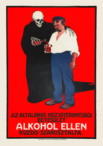 Hungarian anti-alcohol poster