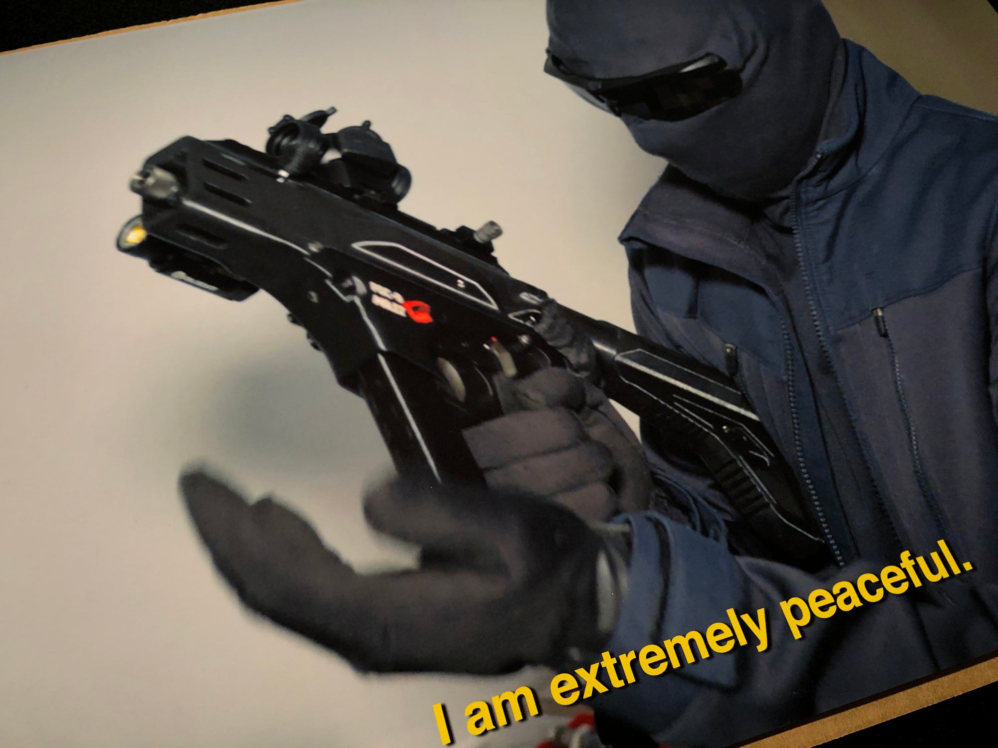 I am extremely peaceful – Popular Front print
