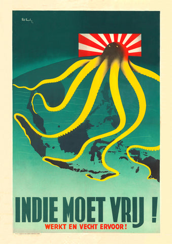 The Indies must be free! – Dutch World War Two poster