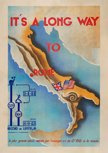 It's a long way to Rome - German World War Two poster