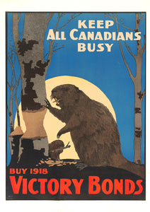 Keep all Canadians busy — Canadian World War One poster
