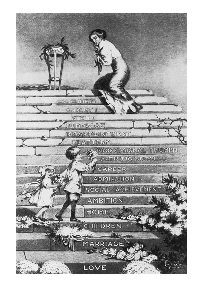 Looking backward — American anti-suffrage print
